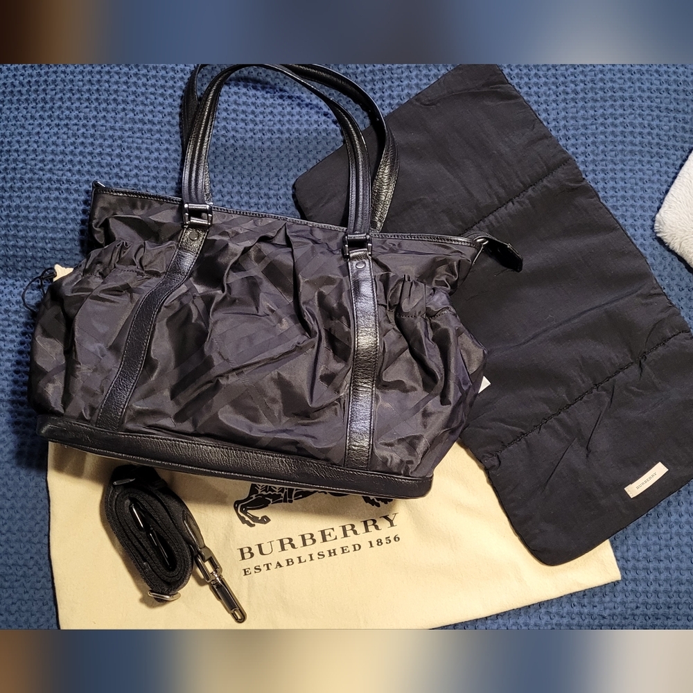 Burberry diaper bag